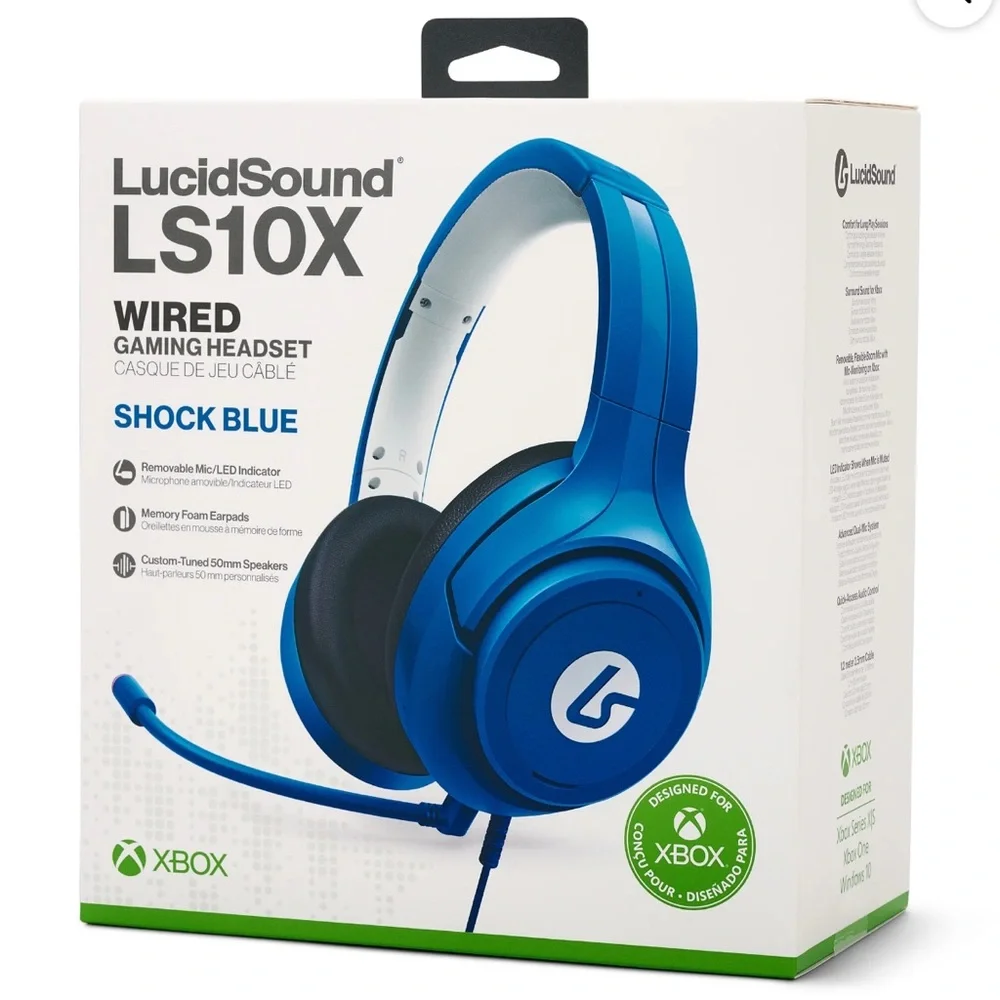 LS10X Wired Gaming Headset - Shock Blue